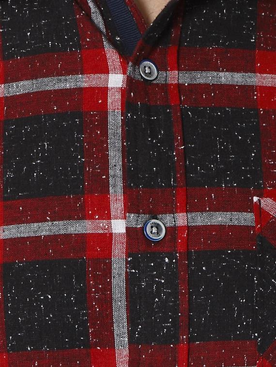red checkered casual shirt - 15934214 - Zoom Image - 5