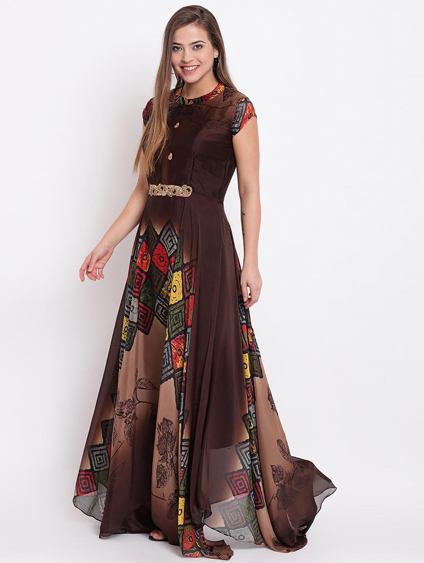 a-line printed dress - 15934267 - Zoom Image - 2