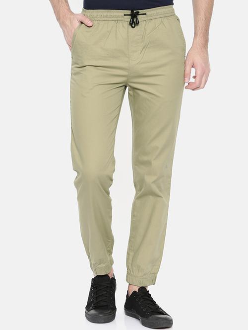 green cotton joggers - 15934326 - Standard Image - 1