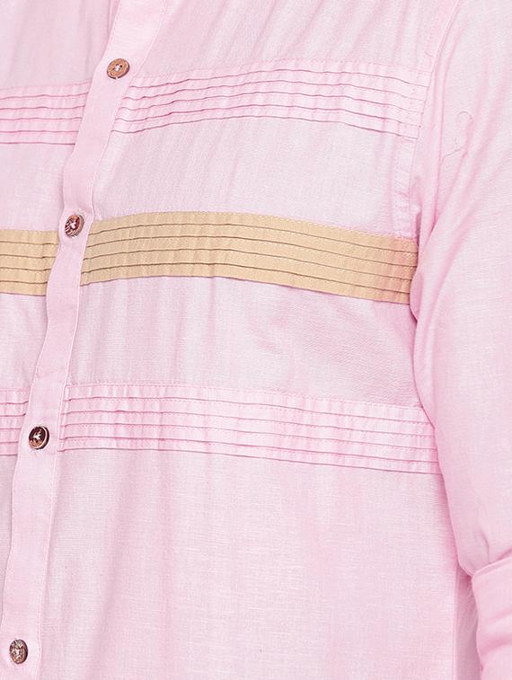 pink cotton casual shirt - 15934332 - Zoom Image - 5