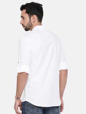 white cotton casual shirt - 15934337 - Standard Image - 3