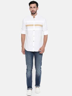 white cotton casual shirt - 15934337 - Standard Image - 4
