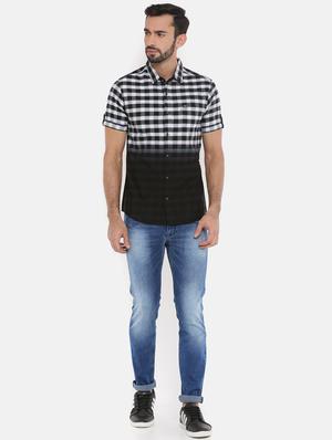 black checkered casual shirt - 15934349 - Standard Image - 4