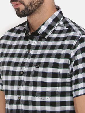 black checkered casual shirt - 15934349 - Standard Image - 5