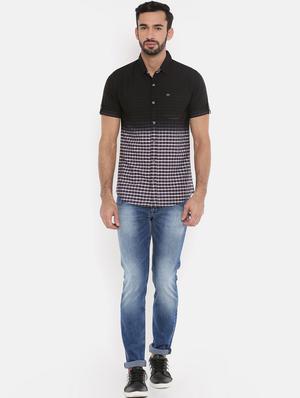 black checkered casual shirt - 15934351 - Standard Image - 4