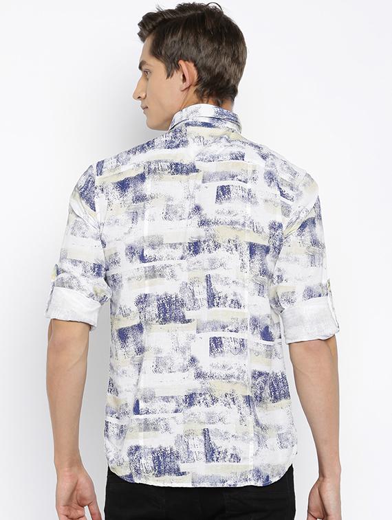 blue cotton short kurta - 15934391 - Zoom Image - 3