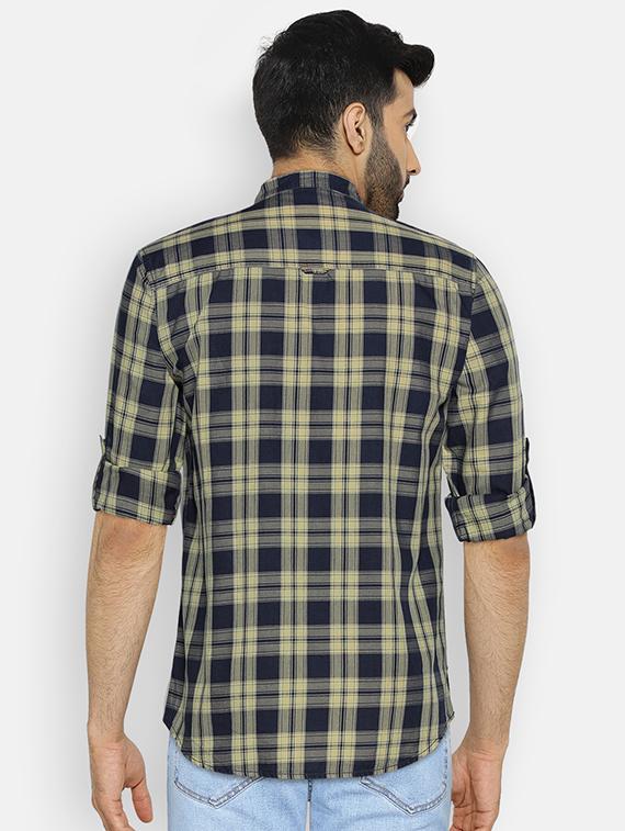 blue cotton short kurta - 15934398 - Zoom Image - 3