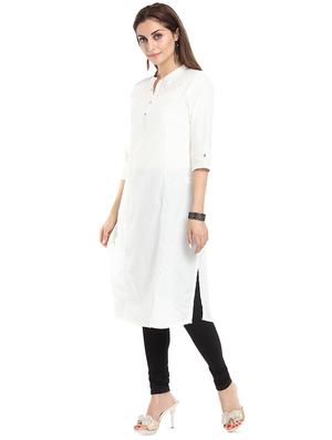 solid straight kurta - 15934453 - Standard Image - 2
