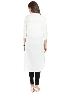 solid straight kurta - 15934453 - Standard Image - 3