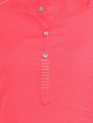 pintucks solid straight kurta - 15934458 - Standard Image - 4