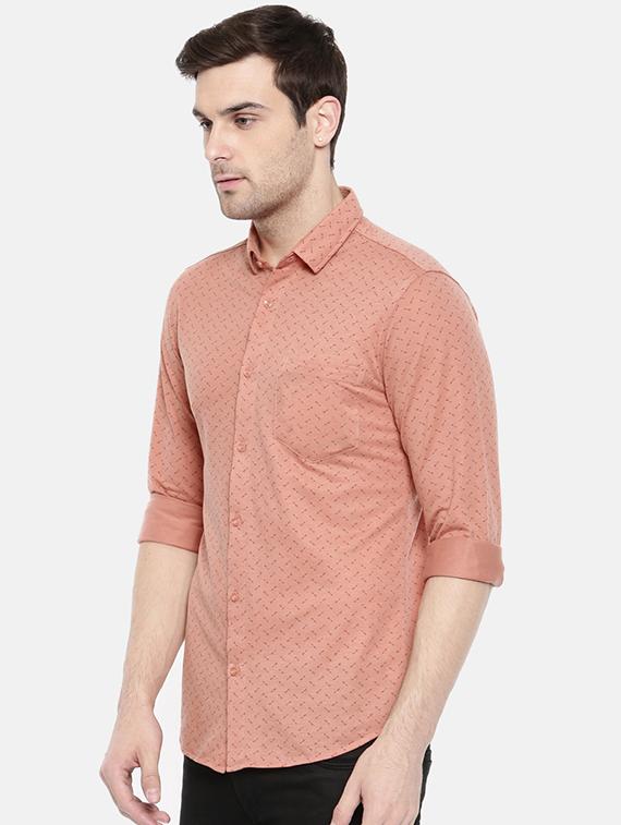 orange printed casual shirt - 15934606 - Zoom Image - 2