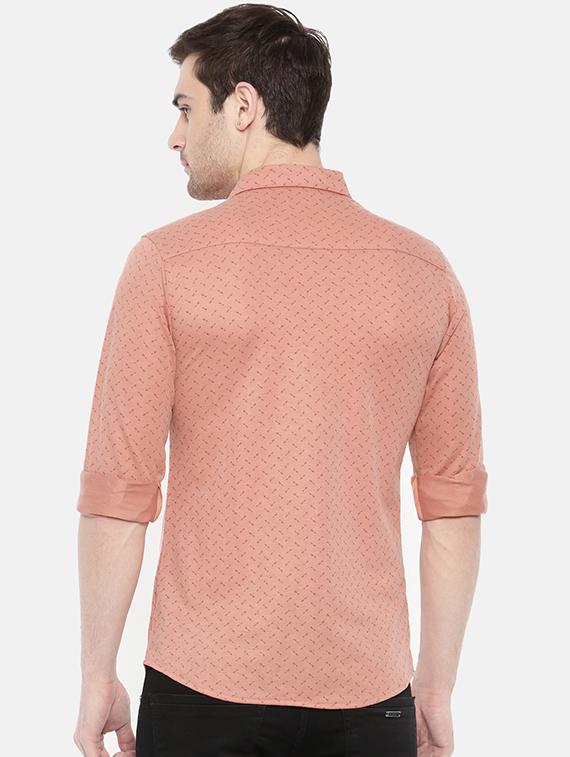 orange printed casual shirt - 15934606 - Zoom Image - 3