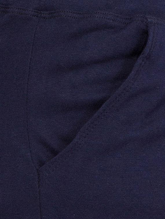 navy blue cotton ankle length track pant - 15934697 - Zoom Image - 4