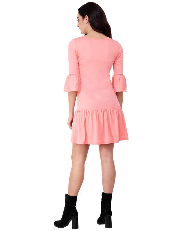 bell sleeved a-line dress - 15934877 - Zoom Image - 3