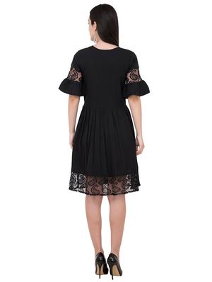 paisley lace insert a-line dress - 15934884 - Standard Image - 3
