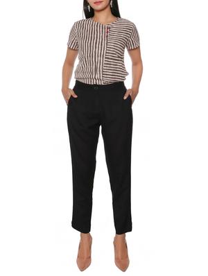 high rise pleated trouser - 15935001 - Standard Image - 4