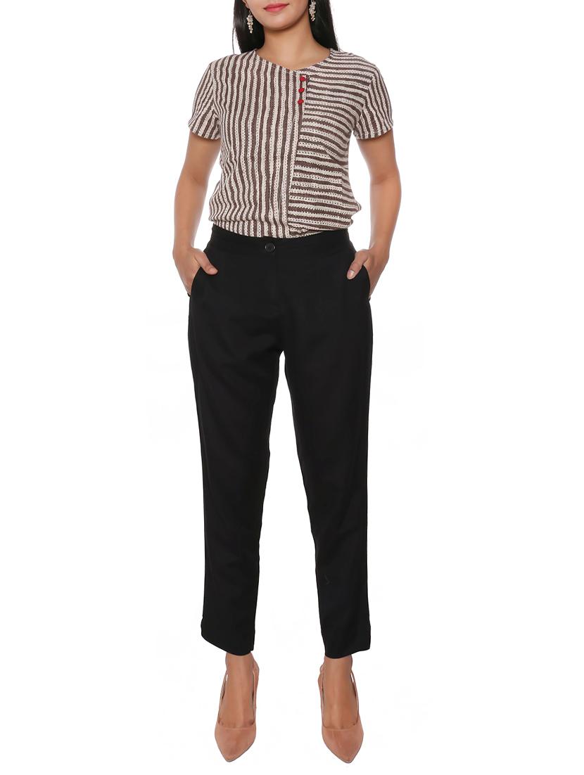 high rise pleated trouser - 15935001 - Zoom Image - 4