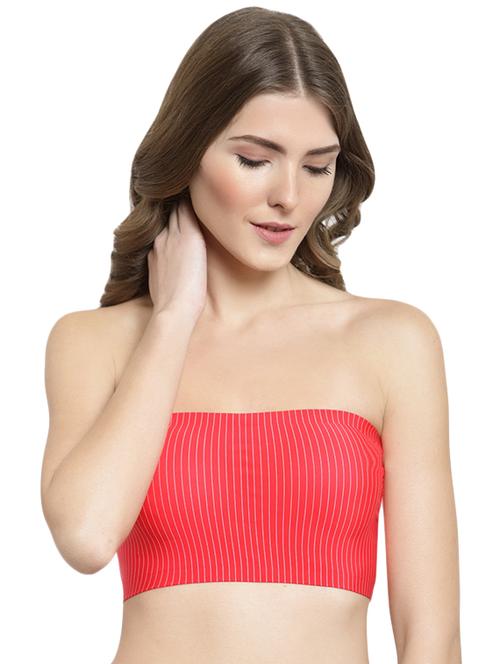 styled back striped tube bra - 15935079 - Standard Image - 1