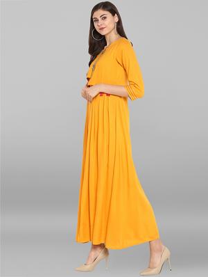 embroidered flared dress - 15935901 - Standard Image - 2