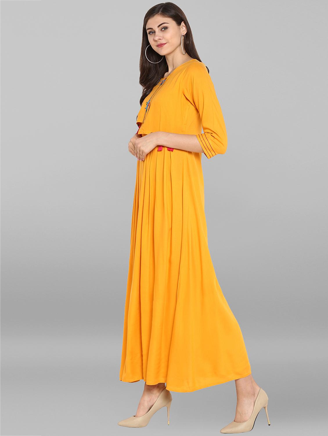 embroidered flared dress - 15935901 - Zoom Image - 2