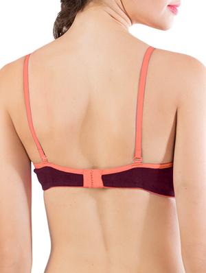 bow patch solid bra - 15936008 - Standard Image - 2