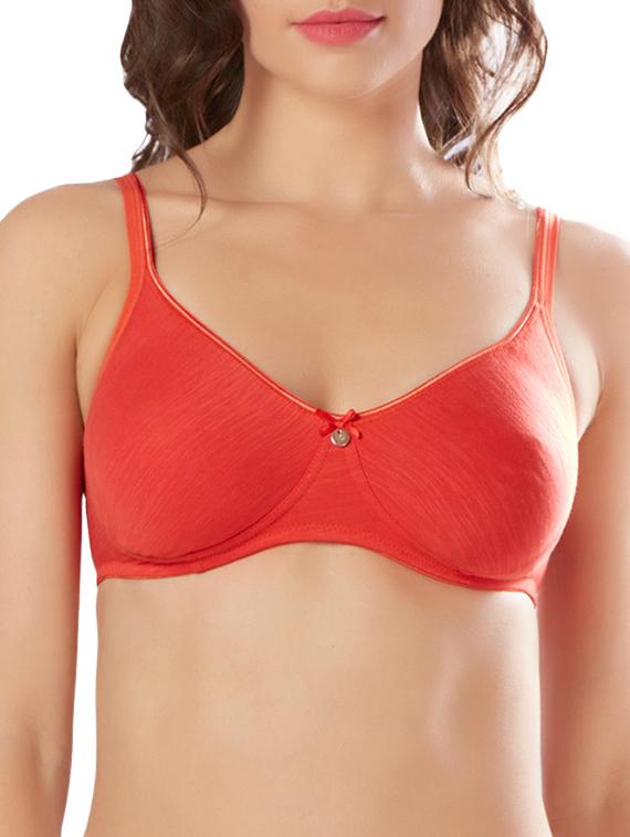 red solid t-shirt bra - 15936015 - Zoom Image - 1