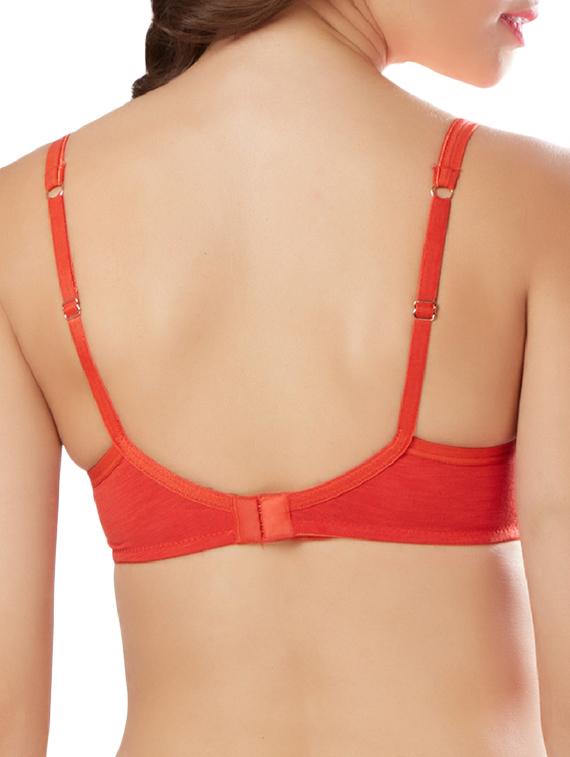 red solid t-shirt bra - 15936015 - Zoom Image - 2