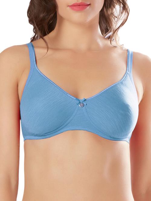 blue solid t-shirt bra - 15936016 - Standard Image - 1