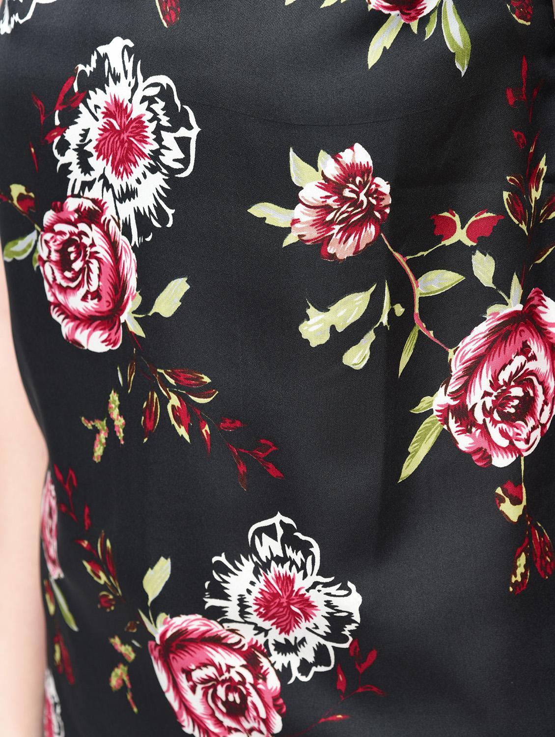 keyhole neck floral top - 15936494 - Zoom Image - 6