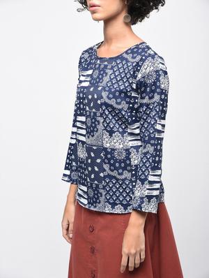 round neck long sleeved top - 15936496 - Standard Image - 5