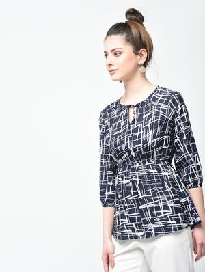tie up neck abstract top - 15936507 - Standard Image - 2