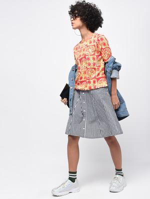 short sleeved blouson top - 15936512 - Standard Image - 4