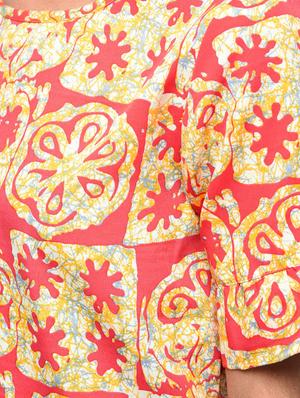 short sleeved blouson top - 15936512 - Standard Image - 6