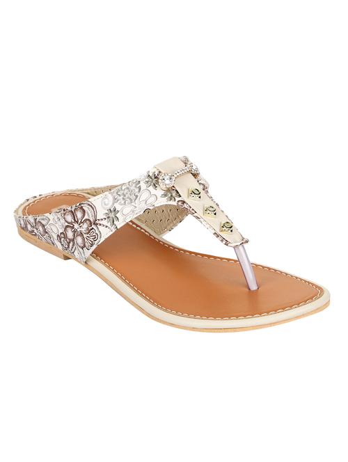 white toe separator sandals - 15936544 - Standard Image - 1