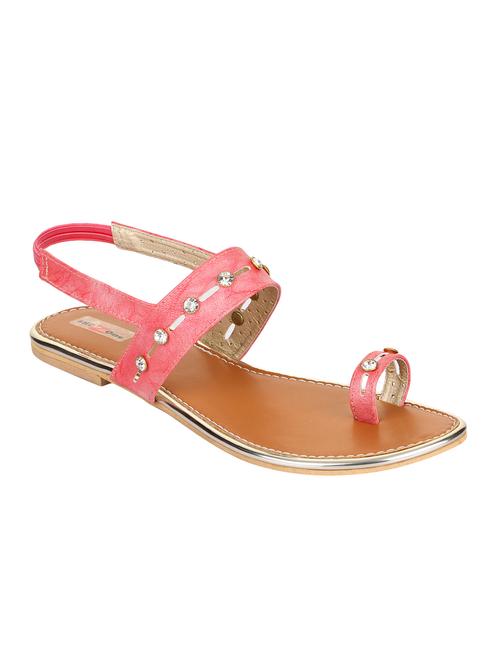 pink back strap sandals - 15936545 - Standard Image - 1