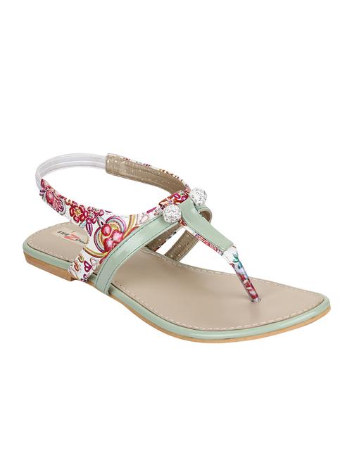 sea green back strap sandals - 15936548 - Standard Image - 1