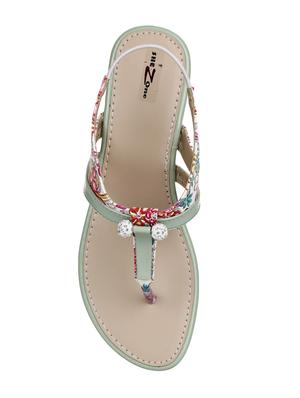 sea green back strap sandals - 15936548 - Standard Image - 3