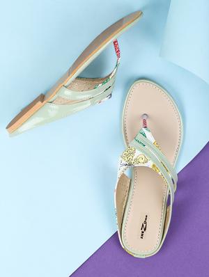sea green toe separator sandals - 15936550 - Standard Image - 2