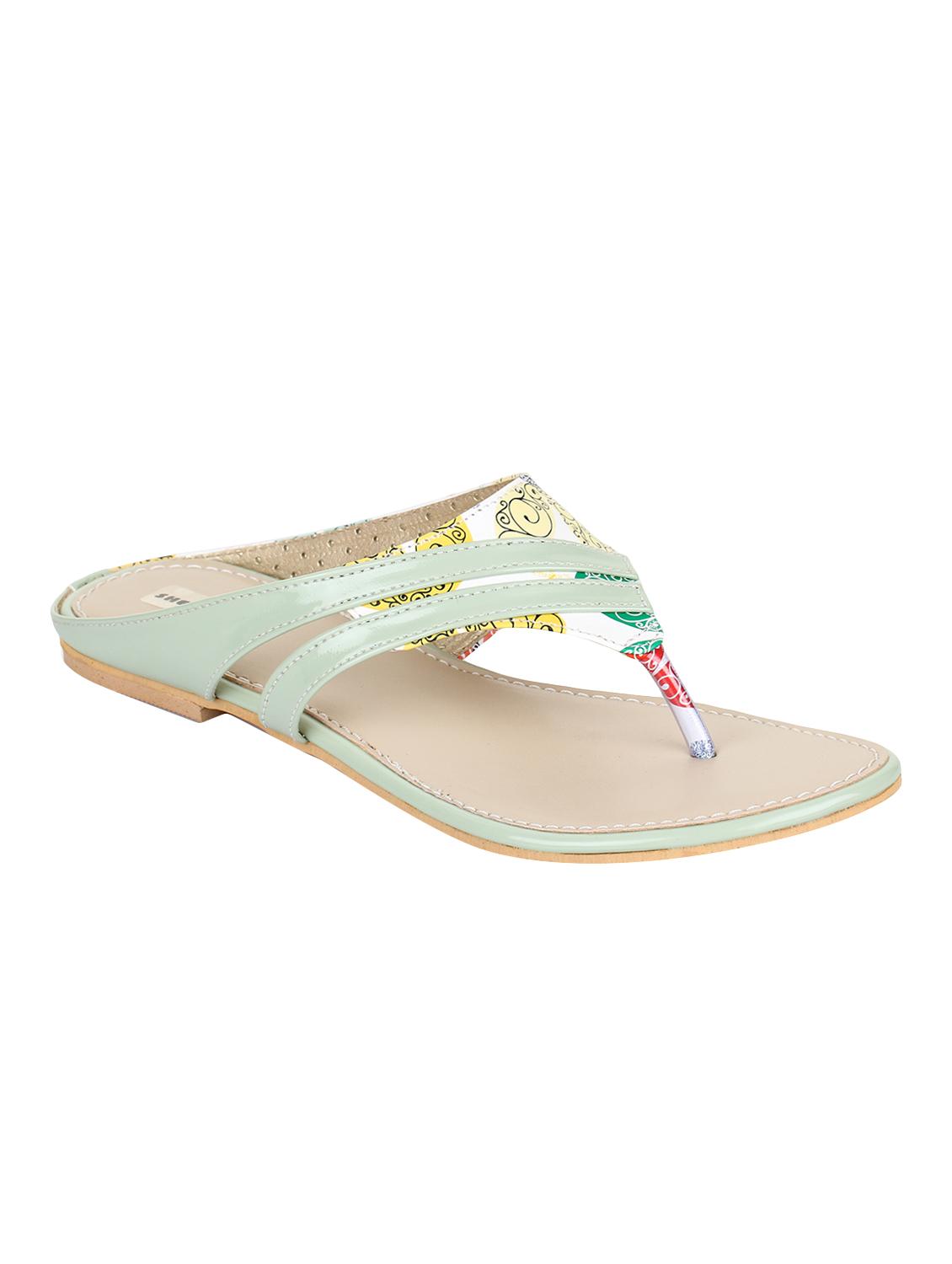 sea green toe separator sandals - 15936550 - Zoom Image - 1