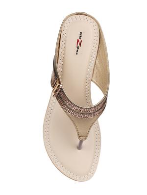 gold toe separator sandals - 15936552 - Standard Image - 3