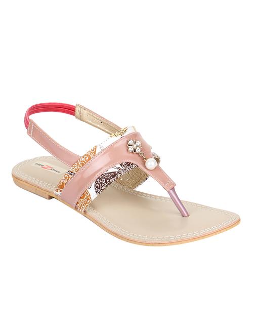 pink back strap sandals - 15936559 - Standard Image - 1