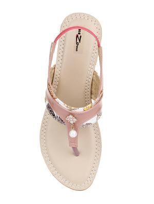 pink back strap sandals - 15936559 - Standard Image - 3