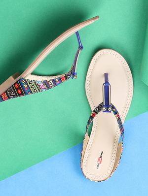 blue toe separator sandals - 15936564 - Standard Image - 2