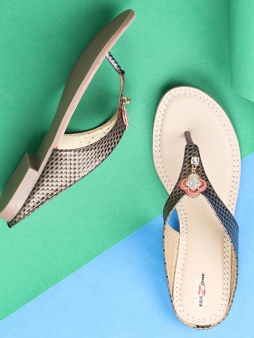 copper toe separator sandals - 15936569 - Zoom Image - 2