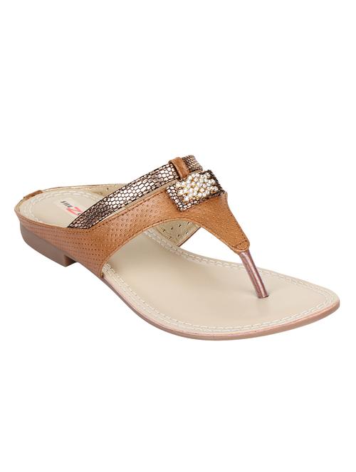 tan toe separator sandals - 15936574 - Standard Image - 1