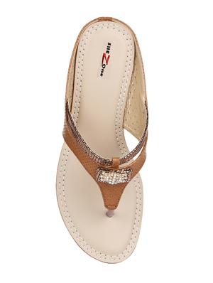 tan toe separator sandals - 15936574 - Standard Image - 3