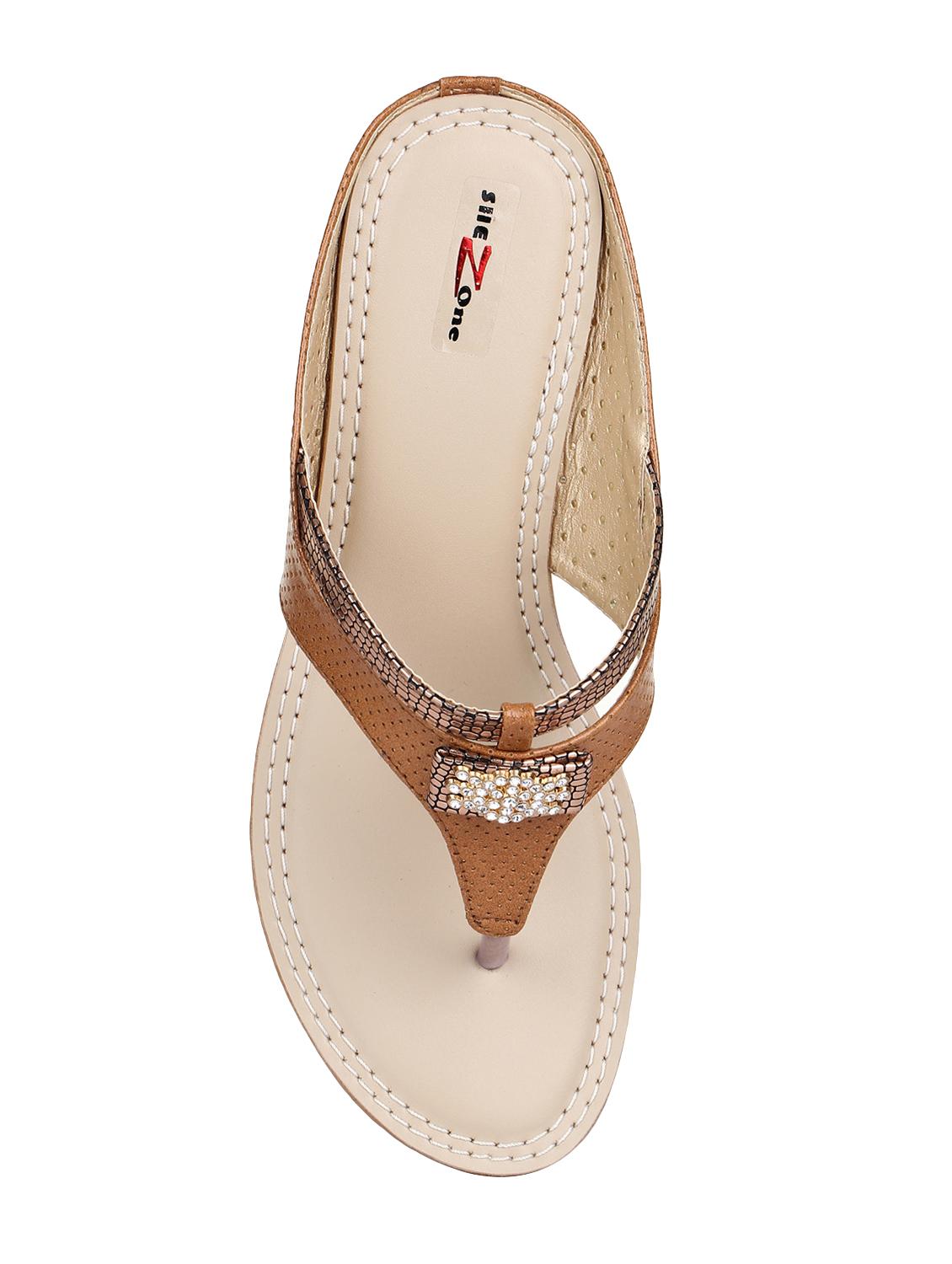 tan toe separator sandals - 15936574 - Zoom Image - 3