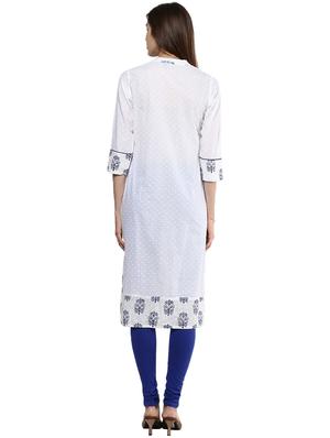 dobby straight kurta - 15936948 - Standard Image - 3