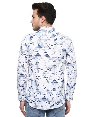 white printed casual shirt - 15936976 - Standard Image - 3