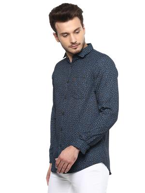 black floral printed casual shirt - 15936978 - Standard Image - 2